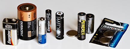 Common battery types you can test