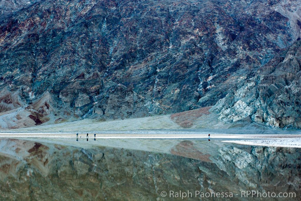 Photographers at Badwater flood