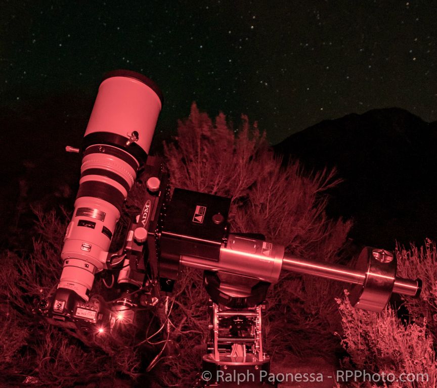 500mm lens on Equatorial Mount
