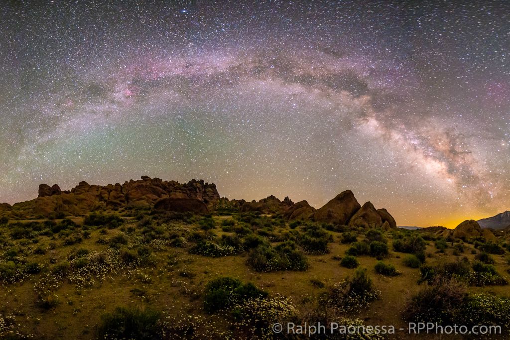 Milky Way and Sierra Nevada