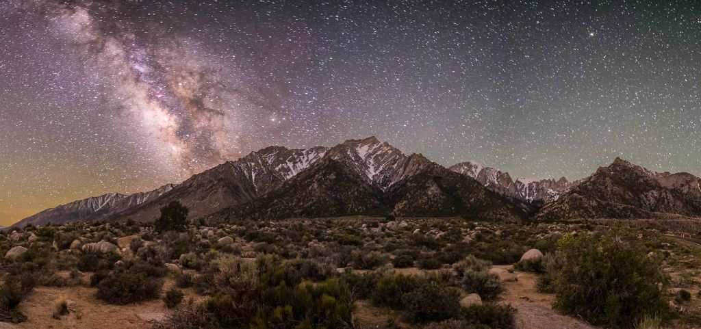 Milky Way over Lone Pine Peak